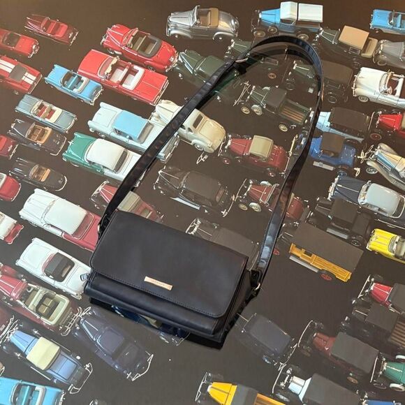 Liz Claiborne Vintage Navy Blue Y2k 90s Phone Holder Bag Crossbody Purse - Picture 3 of 7